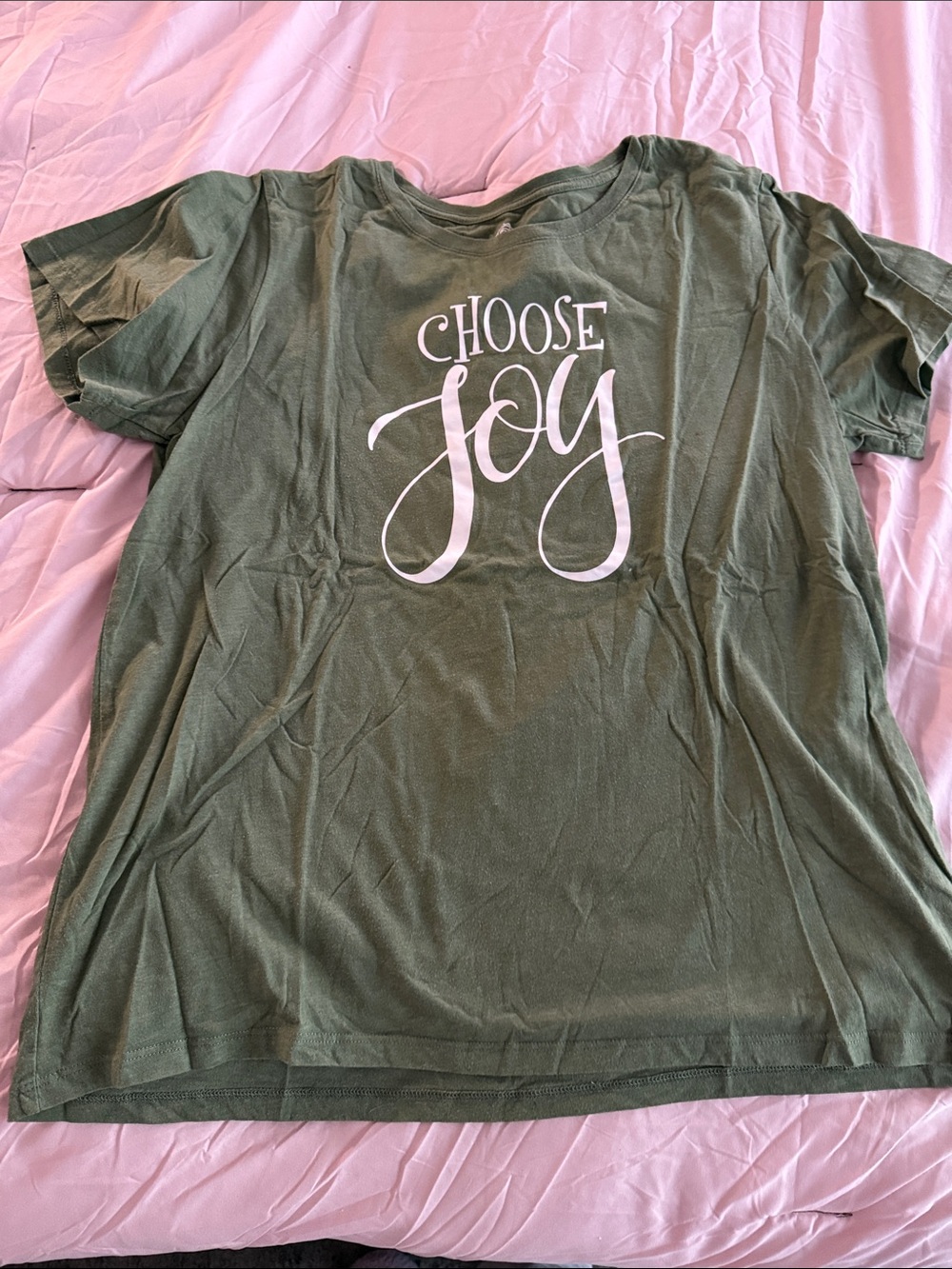 Choose Joy Olive Graphic Tee
